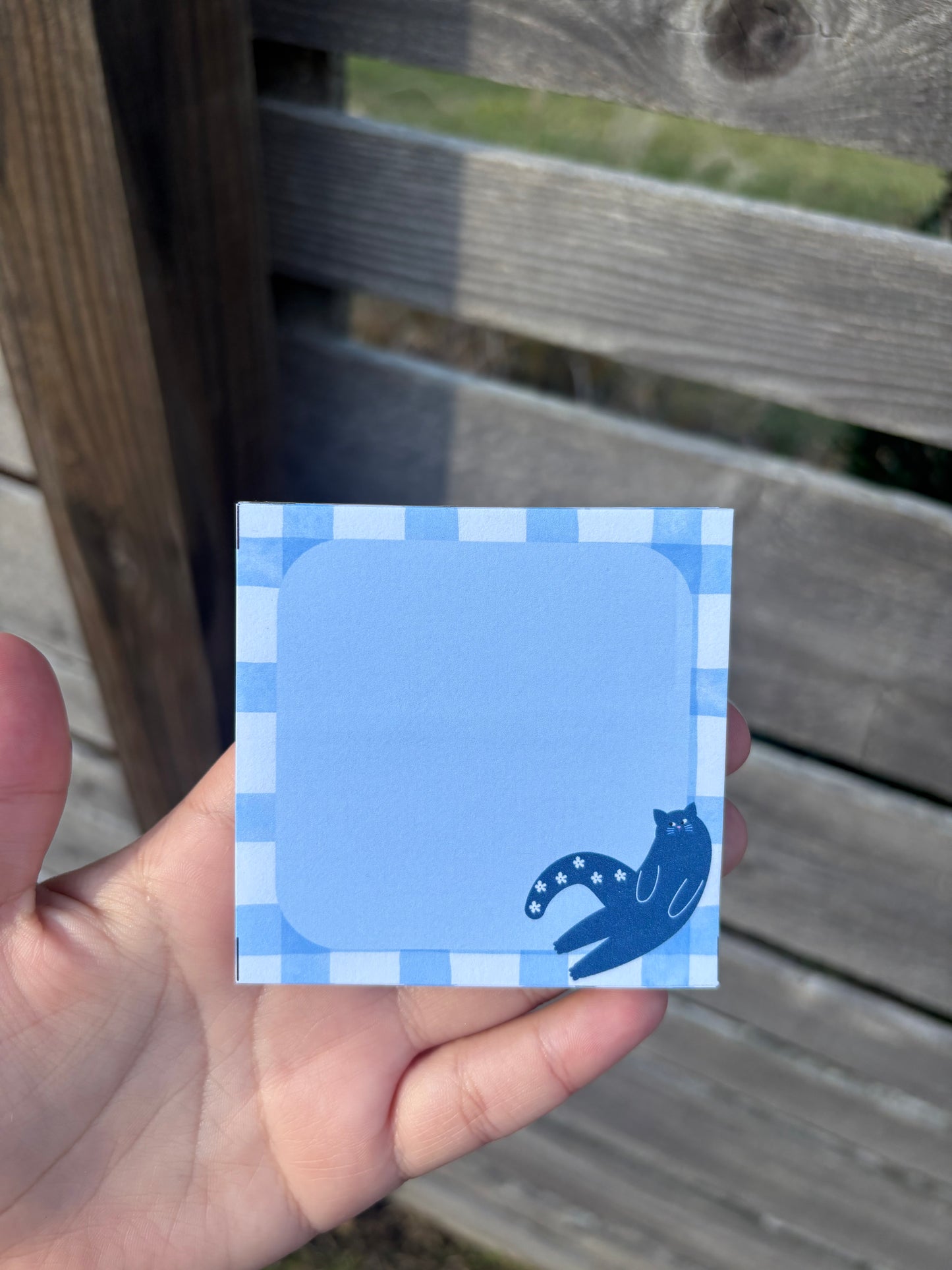 Blue Cat Sticky Notes (3x3)
