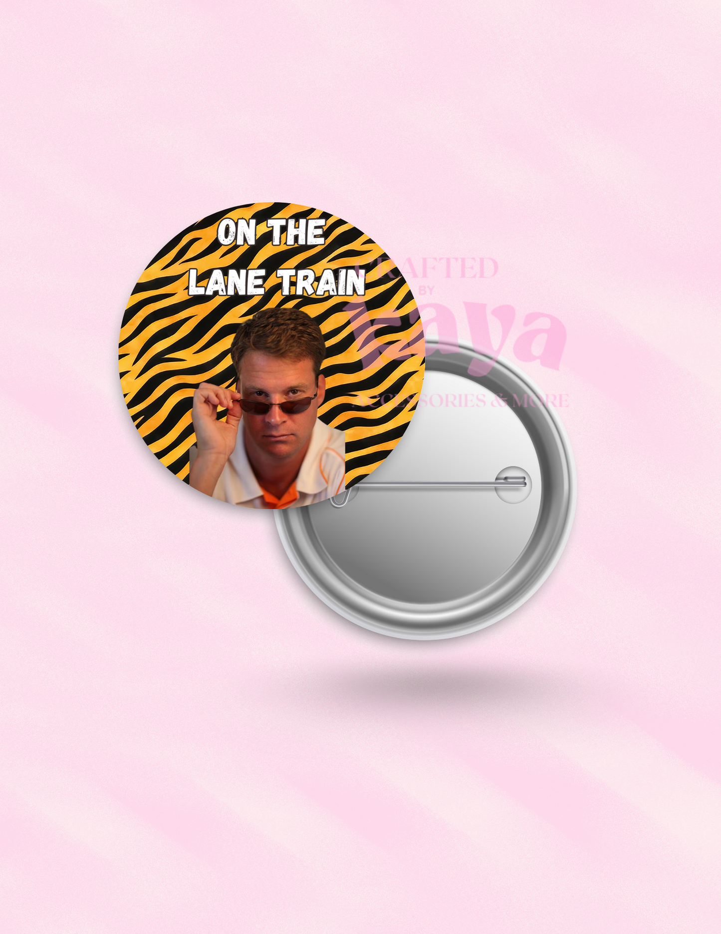 Lane Train Black Tiger Background Button