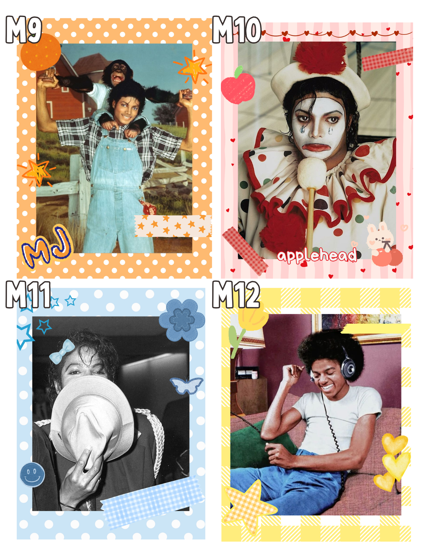 Michael Jackson Non-Holographic Designed Photocards - Individual