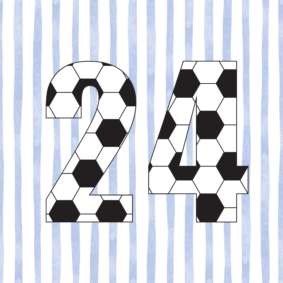 Custom Soccer Number Button 2.25inch