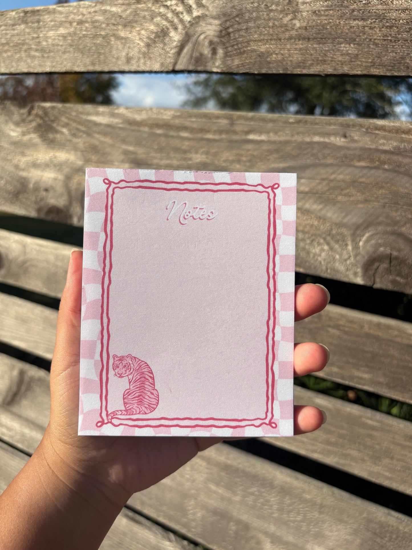 Pink Tiger Notepad (4x6)