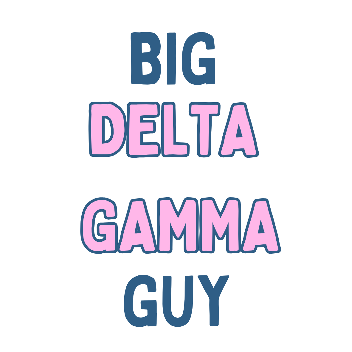 Custom Sorority GUY Button 2.25inch