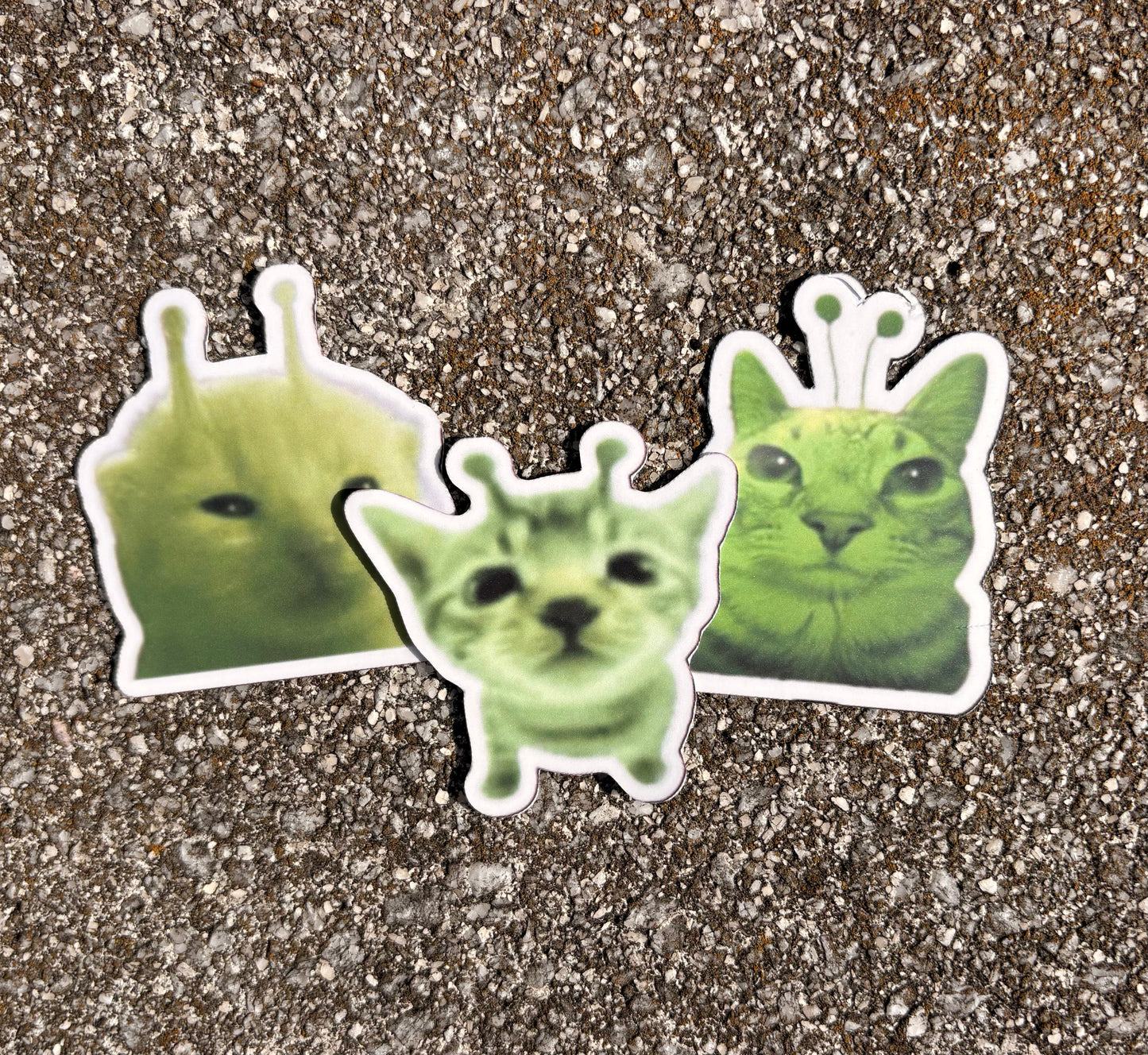 Alien Cats Sticker Pack (3)