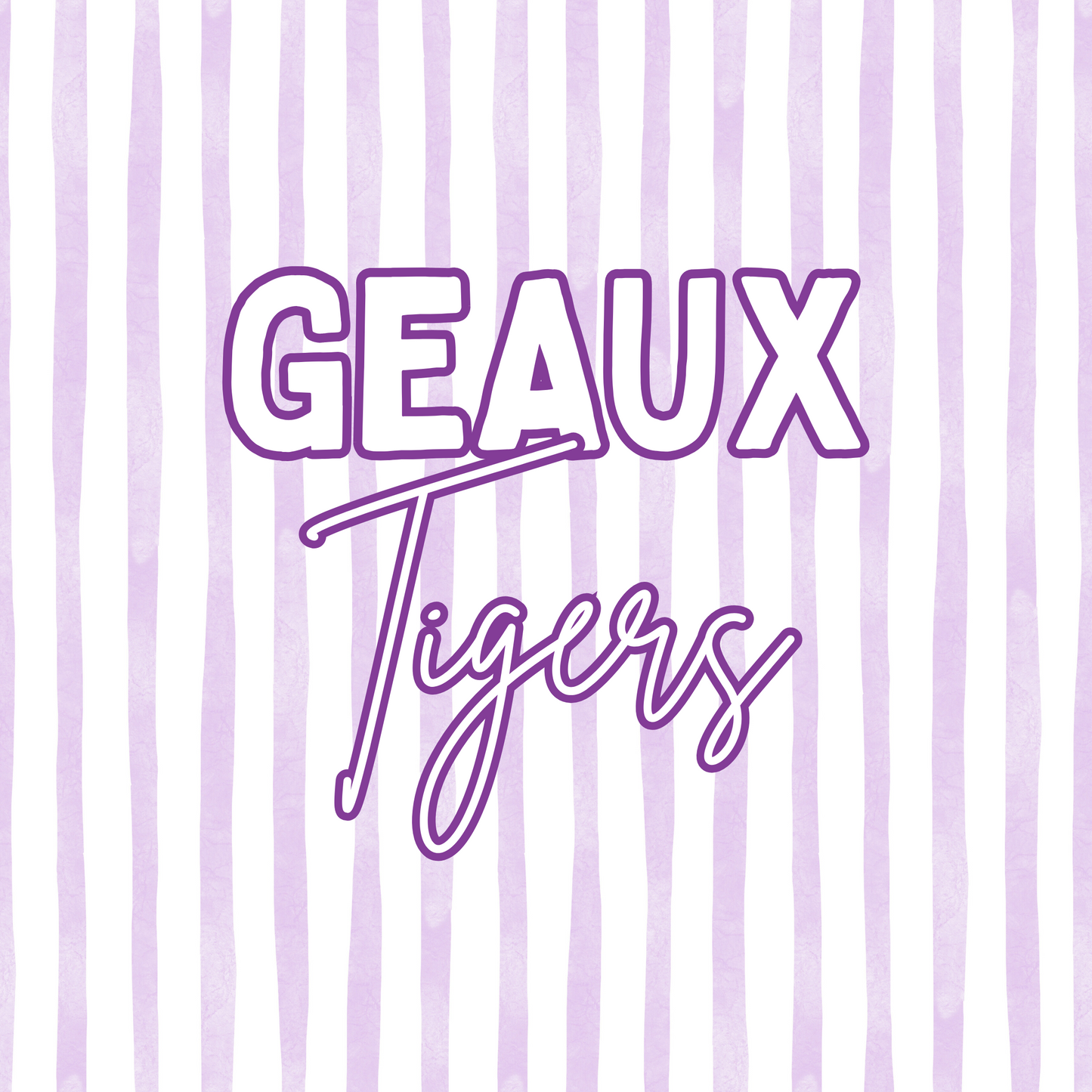 Geaux Tigers Button 3inch