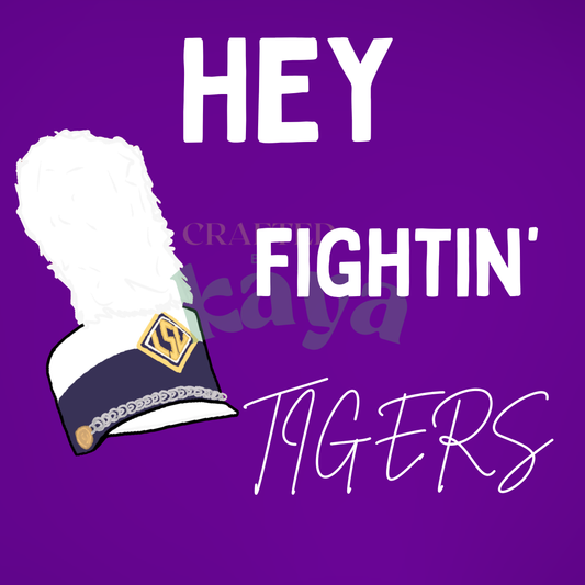 Hey Fightin' Tigers Button
