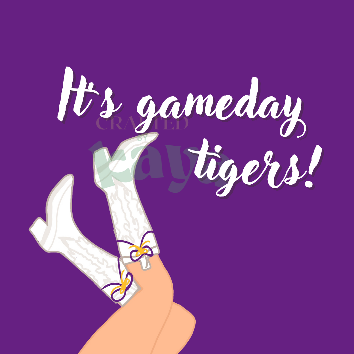 It's Gameday Tigers Button 3inch