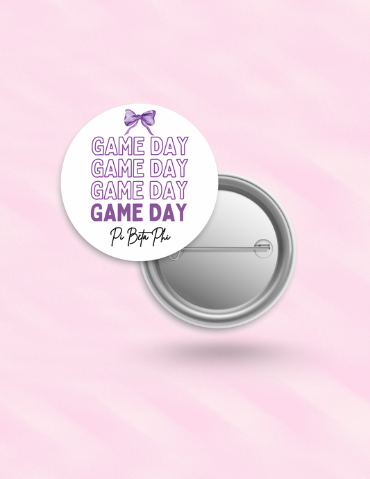 Custom Sorority Game Day Button 3inch
