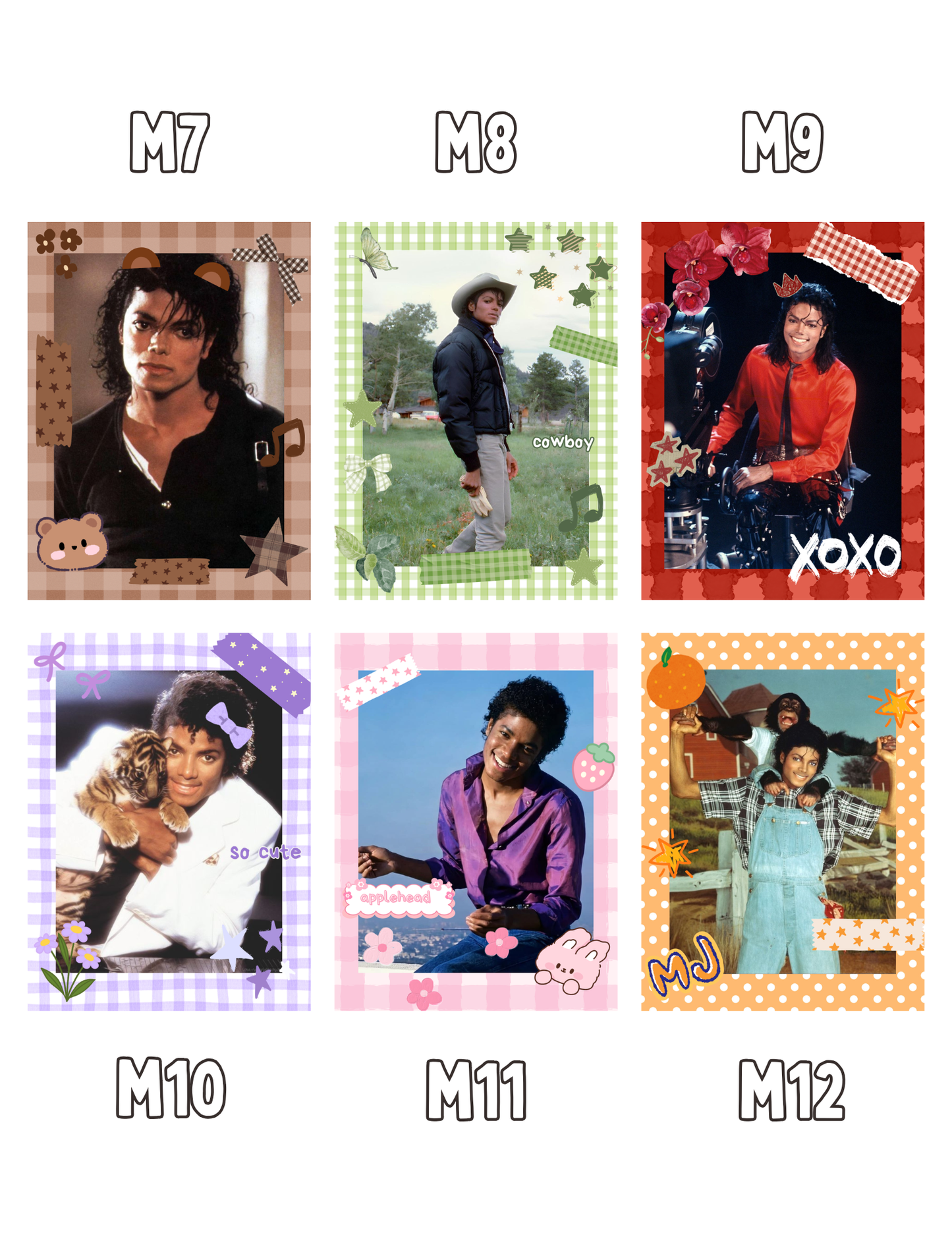 Michael Jackson Holographic Designed Photocards