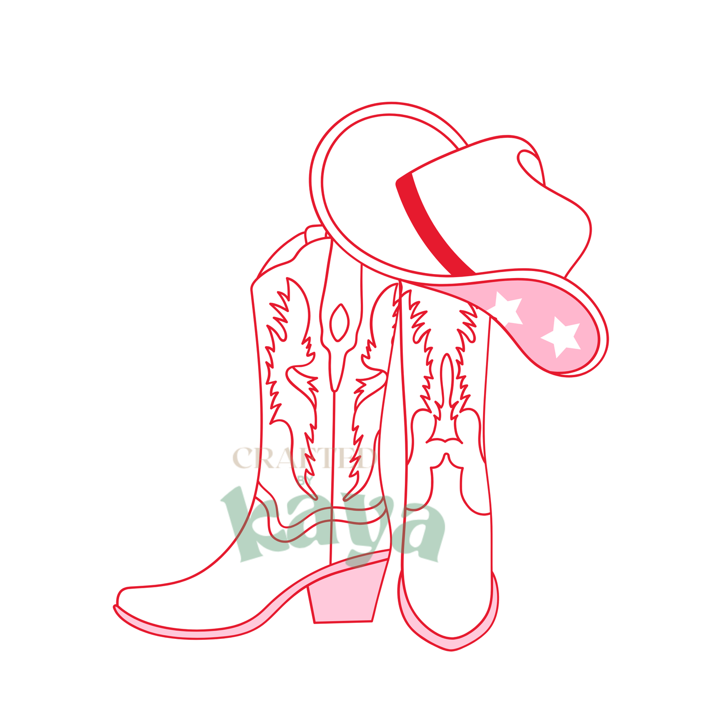 Cowgirl Boots Sticker