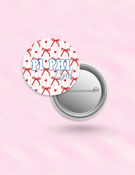 Custom Sorority Bow Button