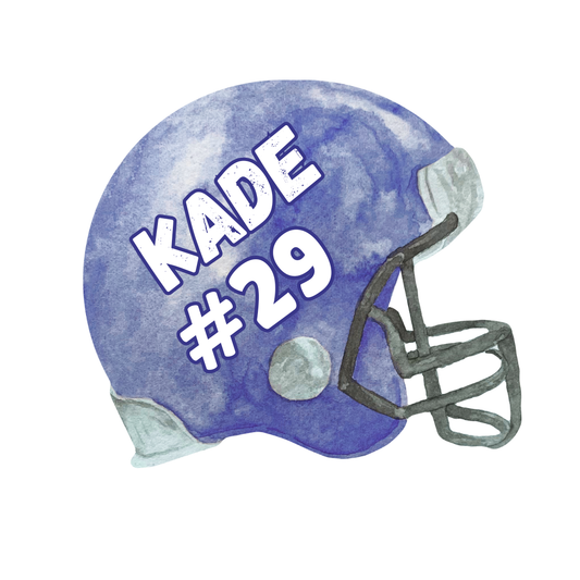 Custom Football Helmet Button 2.25inch