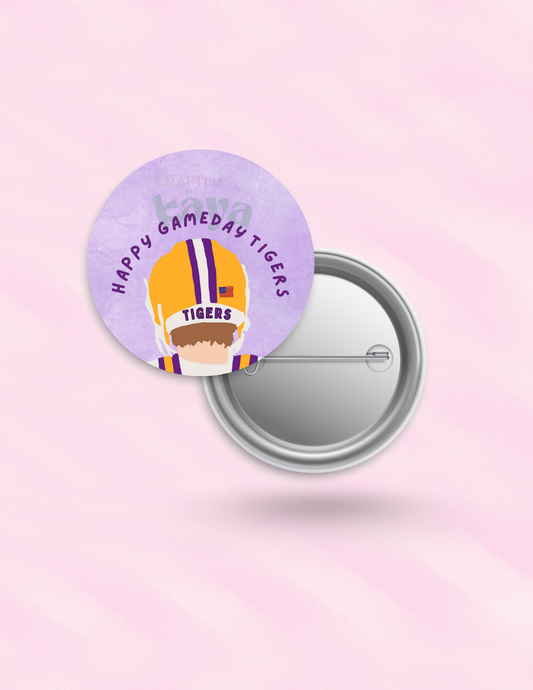 Happy Gameday Tigers Button