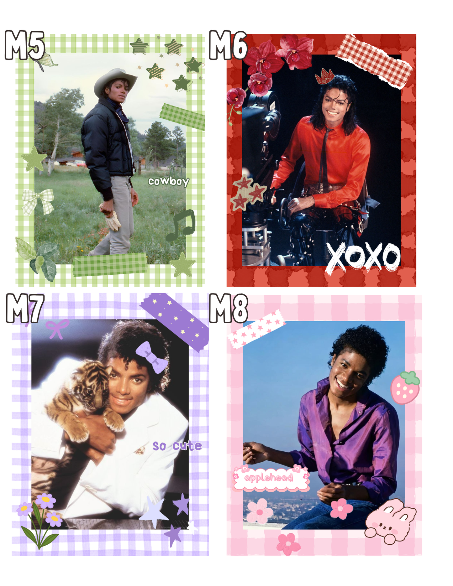 Michael Jackson Non-Holographic Designed Photocards - Individual