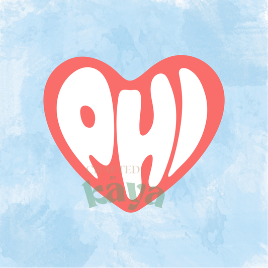 Sorority Heart Stickers