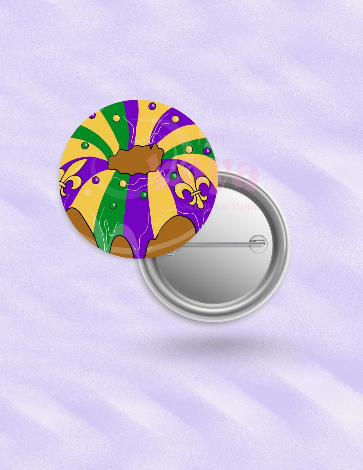 King Cake Button
