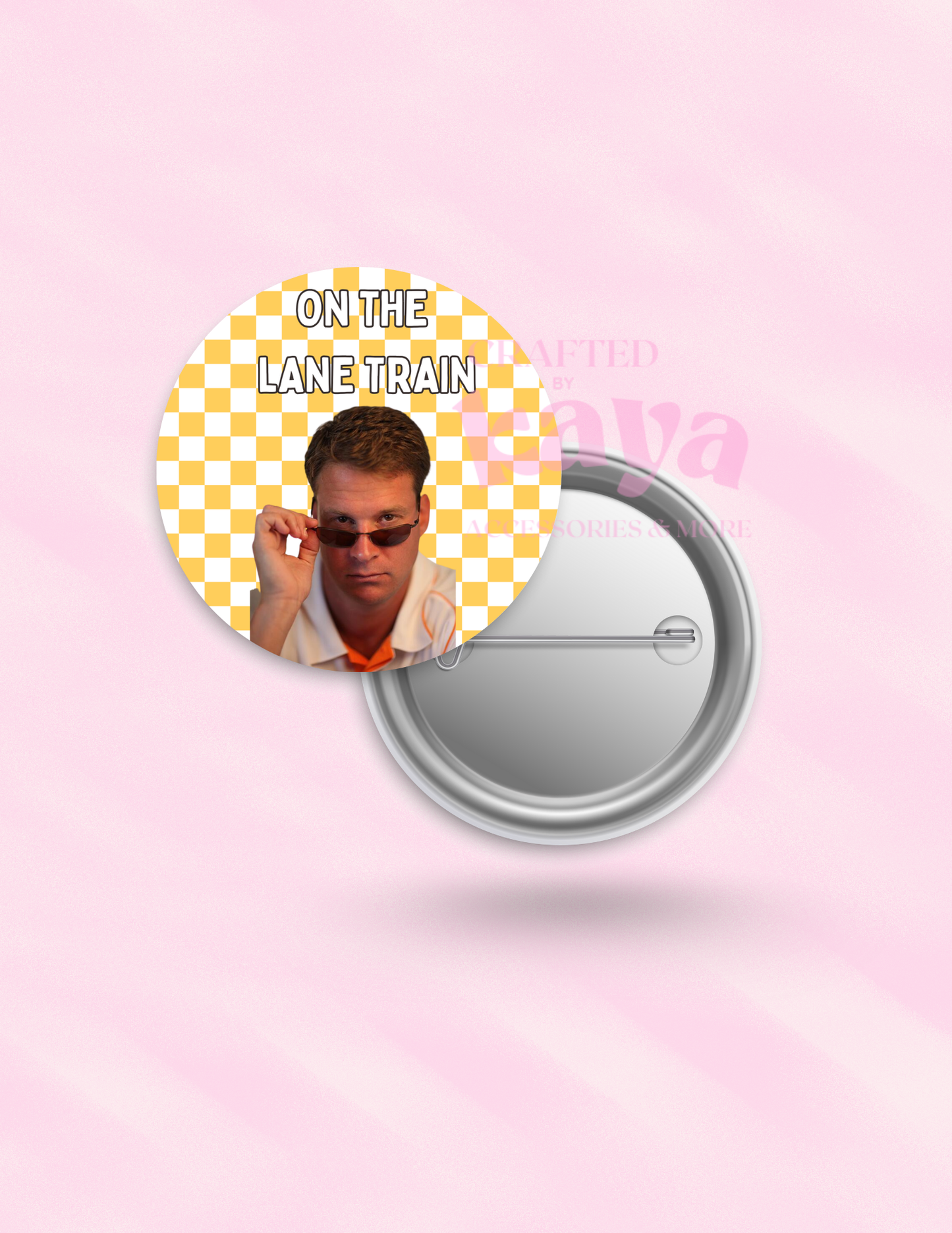 Lane Train Retro Background Button