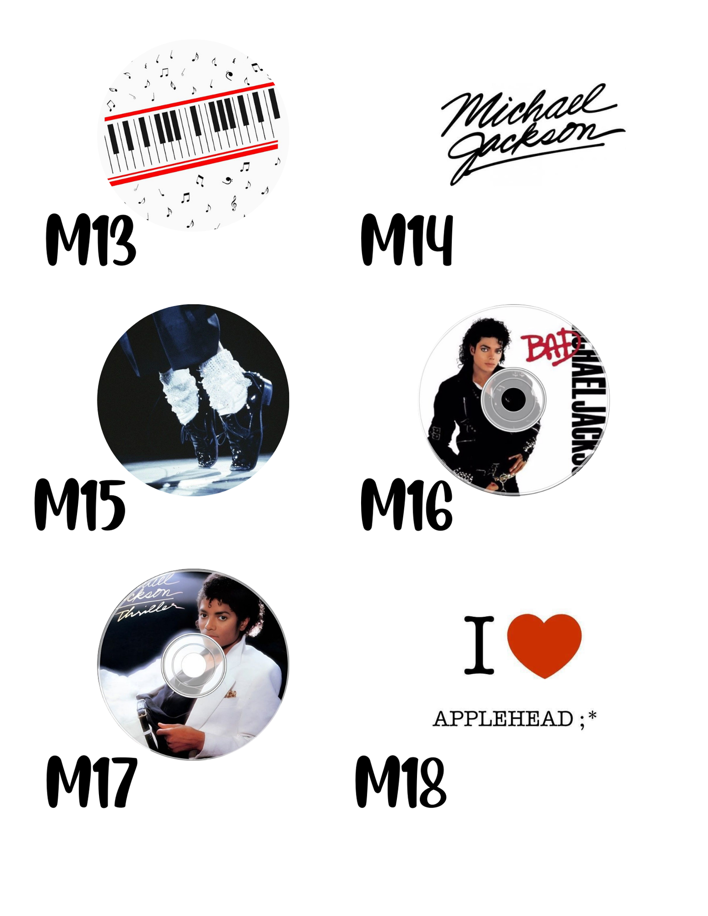 Michael Jackson Buttons