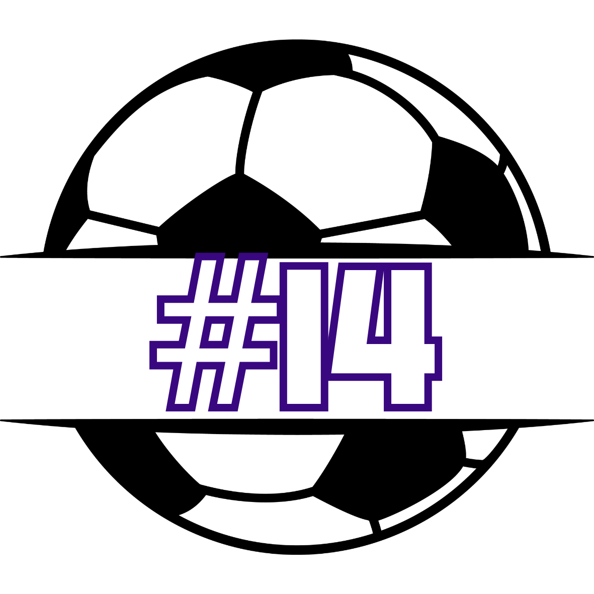 Custom Soccer Number Button 3inch
