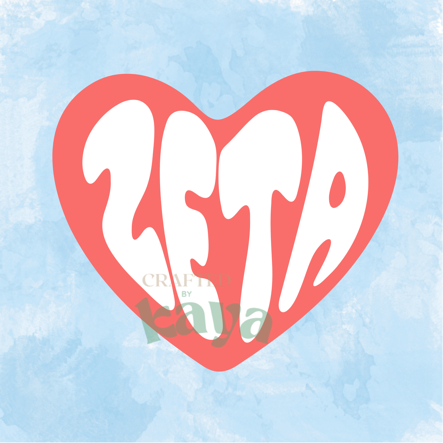 Sorority Heart Stickers