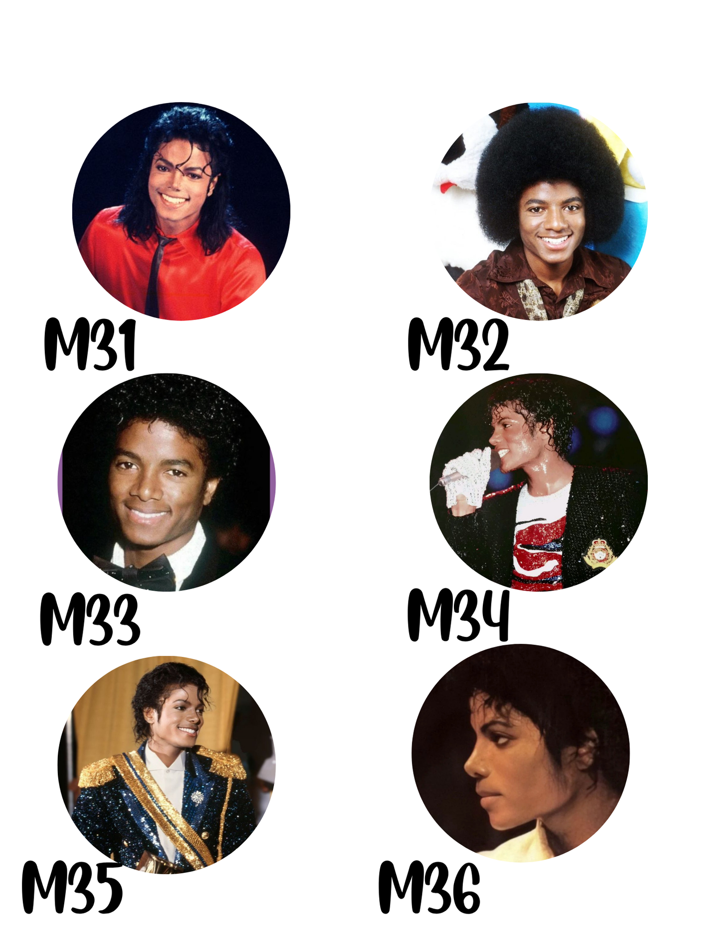 Michael Jackson Buttons