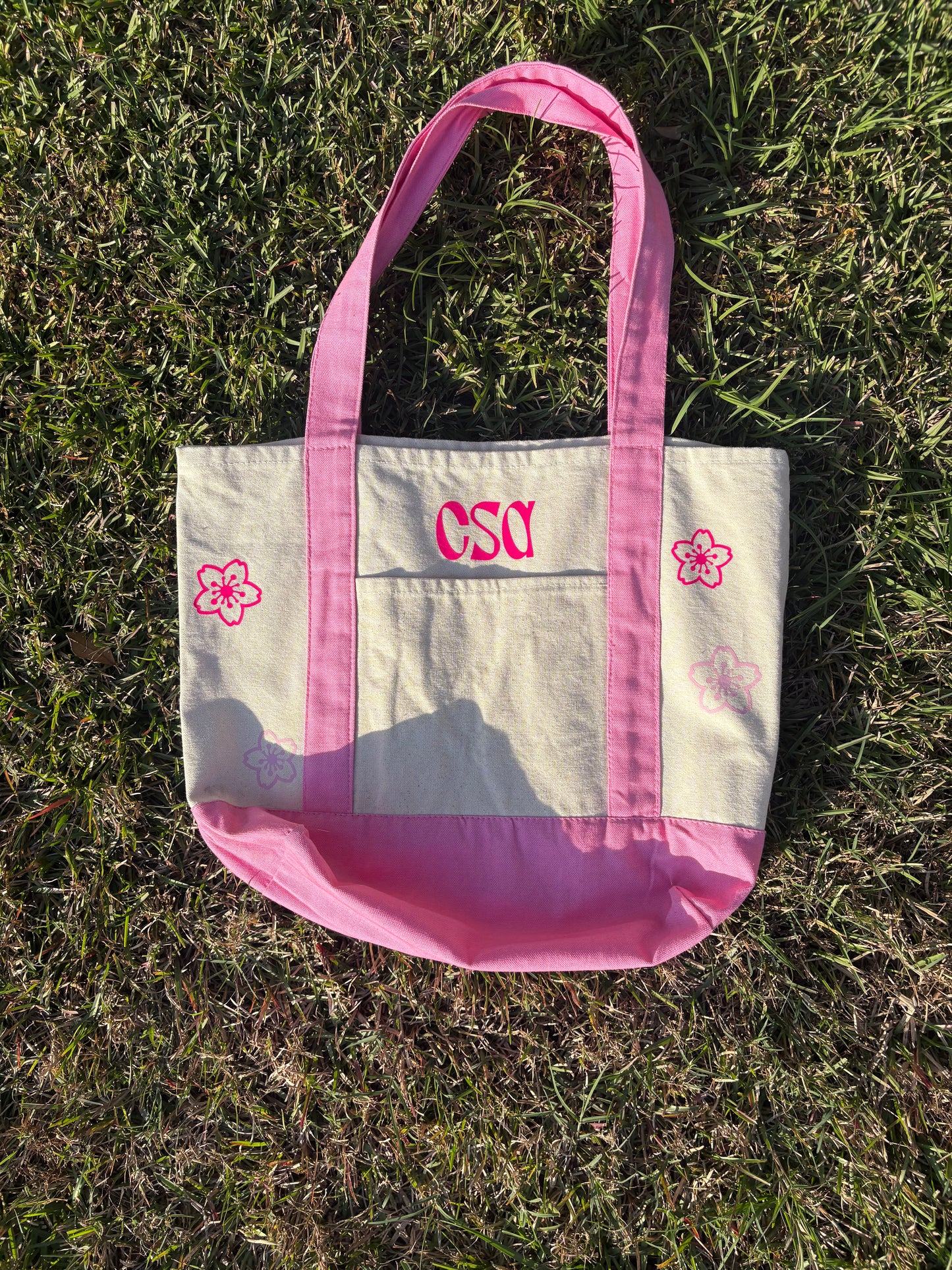 Custom Flower Name Tote Bag