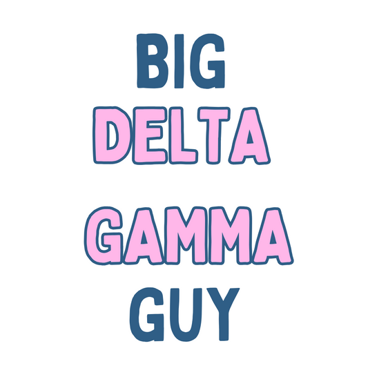 Custom Sorority GUY Button 2.25inch