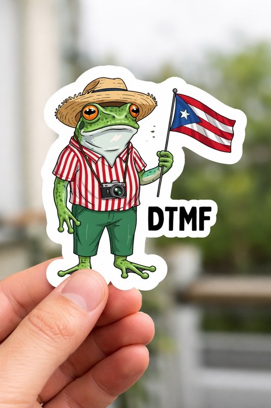 DTMF Frog Sticker