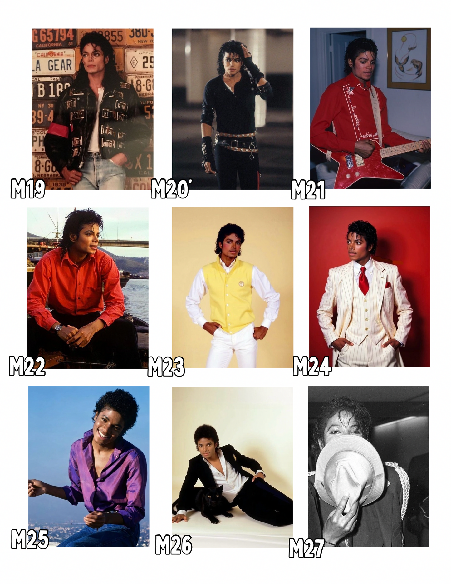 Michael Jackson Photocards - Individual HOLOGRAPHIC