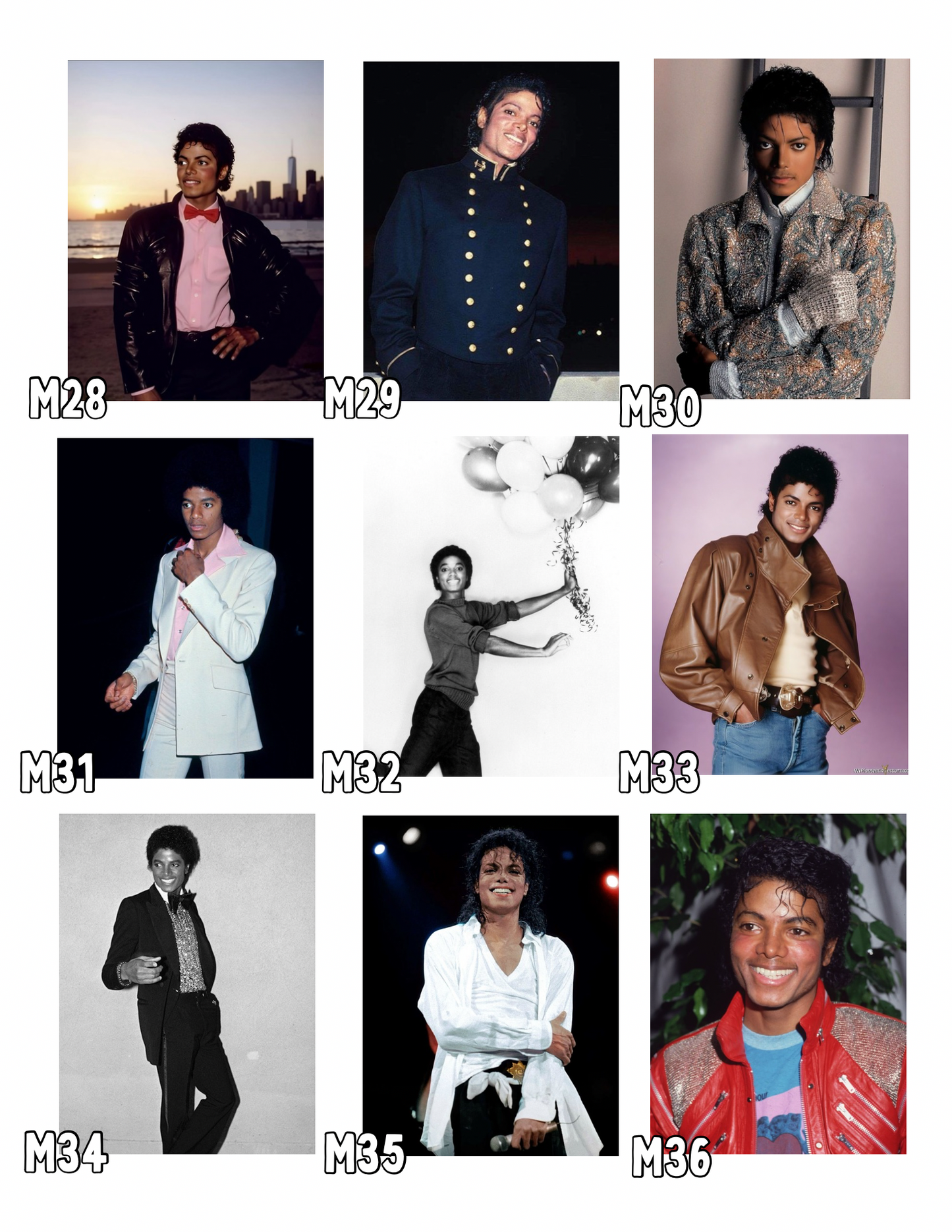 Michael Jackson Photocards - Individual HOLOGRAPHIC