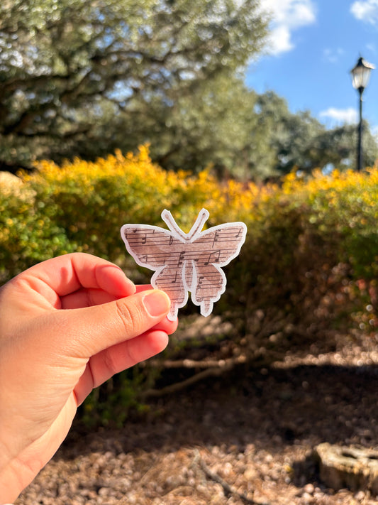 Music Butterfly Sticker