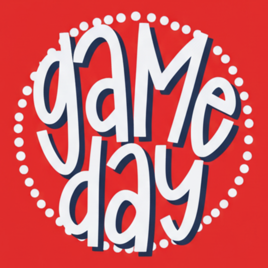 Red Gameday Button 3inch