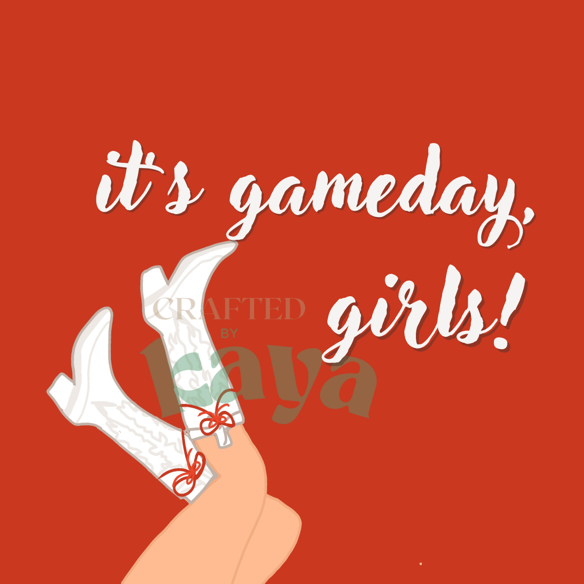 It's Gameday Girls Button 3inch